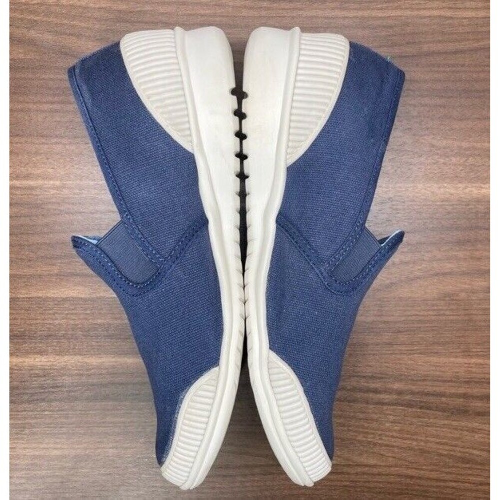 Cougar Shoes Slip On Canvas 10 Blue Snap Comfort Memory Cushion - Picture 3 of 9